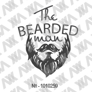 Наклейка на машину ''The Bearded man. Boroda''