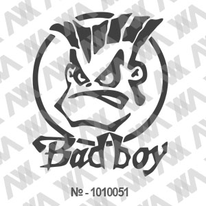 Наклейка на машину ''Bad boy 2''