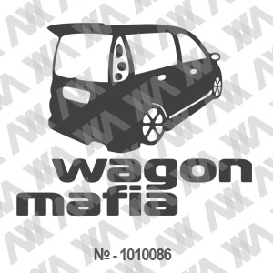Наклейка на машину ''Wagon мафия''