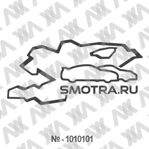 Наклейка на машину ''Smotra.ru Кыргызстан''