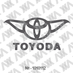 Наклейка на машину ''Toyoda''