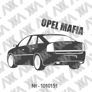 Наклейка на машину ''Opel Mafia''