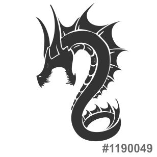 Наклейка на авто Дракон #49