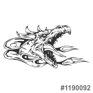 Наклейка на авто Дракон #92