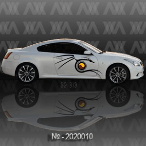 Наклейка на авто CarStyle Драконы 2020010