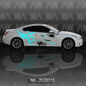 Наклейка на авто CarStyle Драконы 2020015