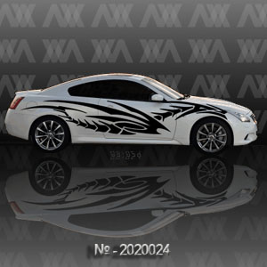 Наклейка на авто CarStyle Драконы 2020024